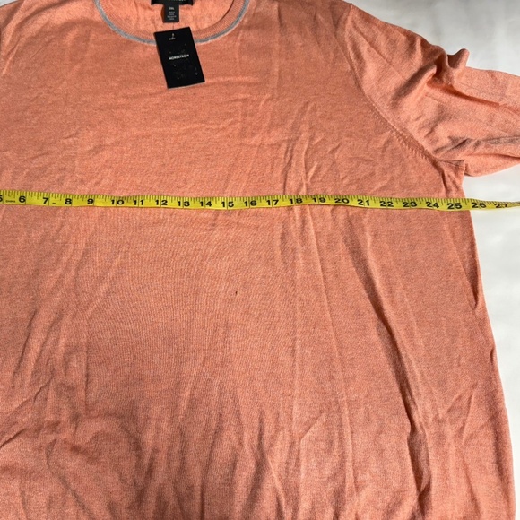 NORDSTROM Men’s peach Silk/Cashmere crew neck sweater size 2XL - Picture 12 of 13